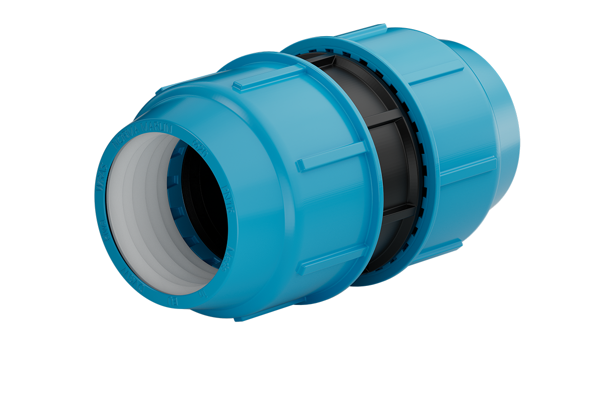 The NORMA MARLIN compression fitting is suitable for drinking water applications